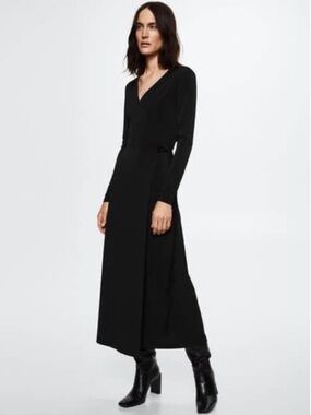 🕶️ GAP MIDI Wrap Dress in Viscose crepe, Sz XL